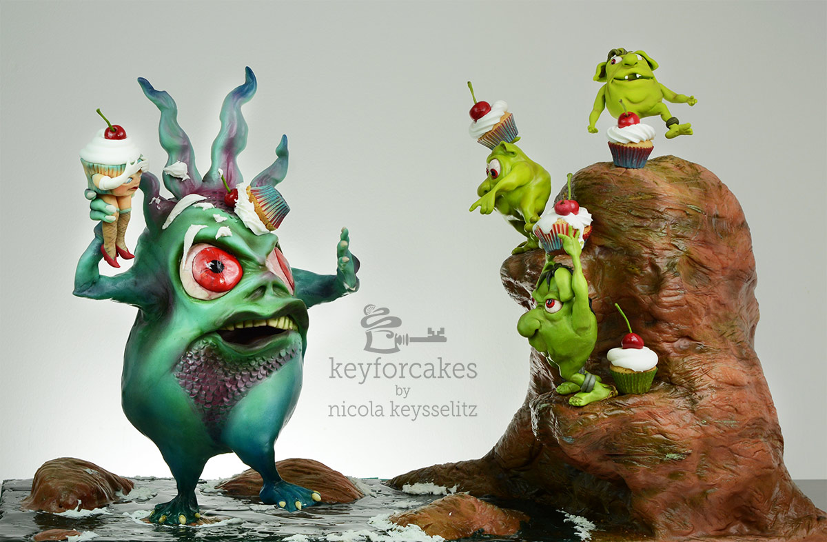 Collaboration by Caketastics Redeyes Monsters in a Monsterstory