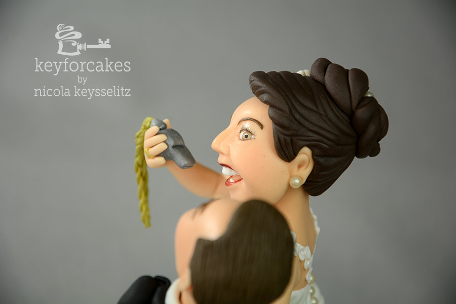 Auftragsarbeit Brautpaar mit Fussball