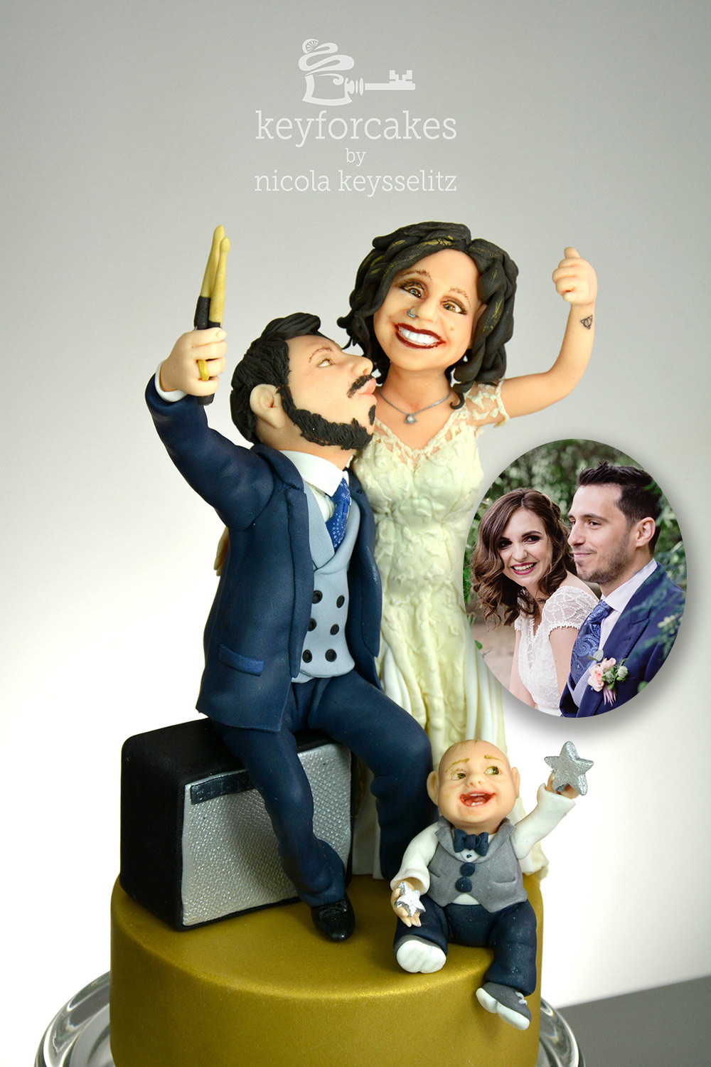 Personalisierter Torten Topper aus Fondant