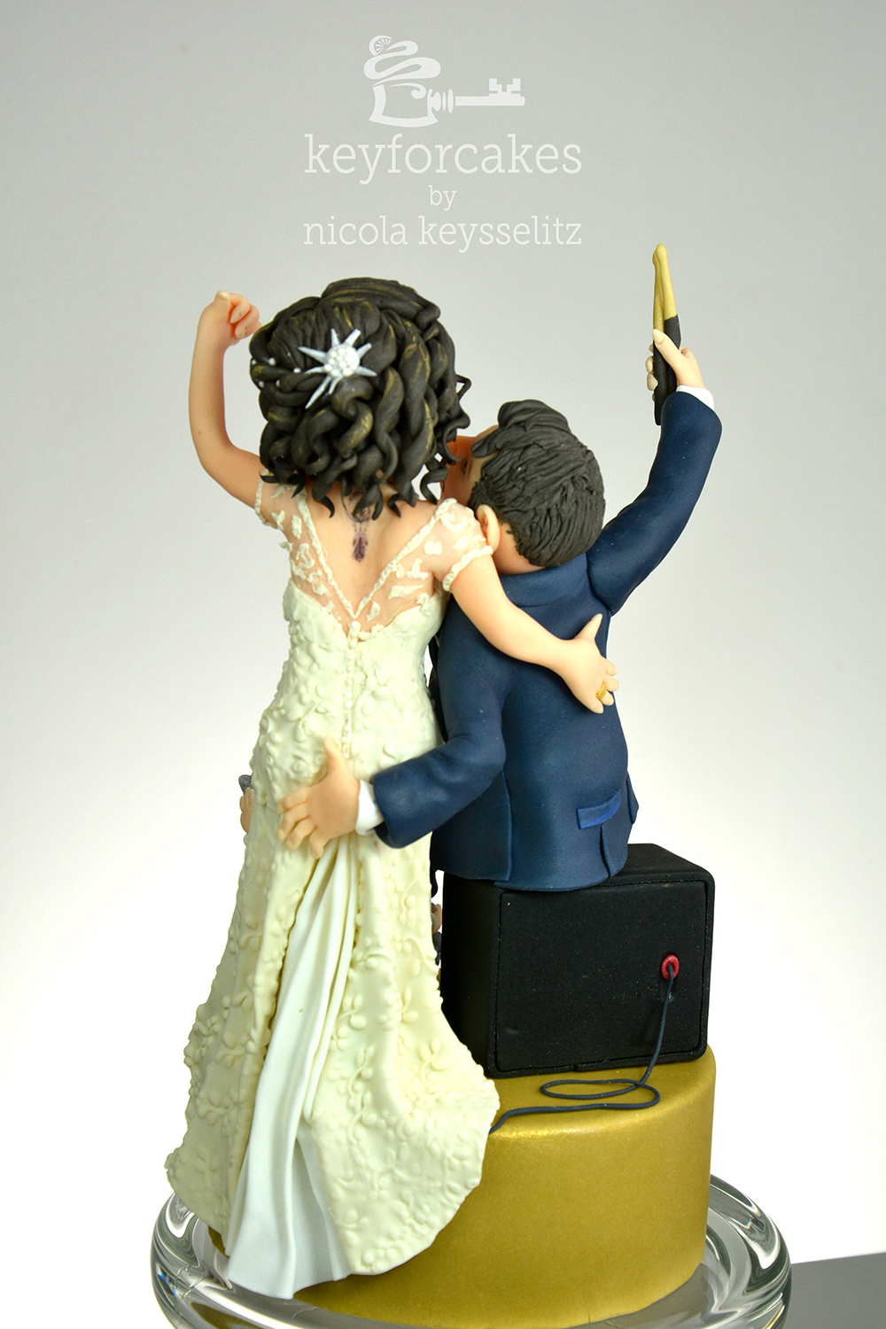 Detailaufnahme Tortentopper von hinten