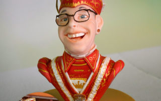 Kleine Büste aus Fondant. Karnevalsprinz Thomas I.